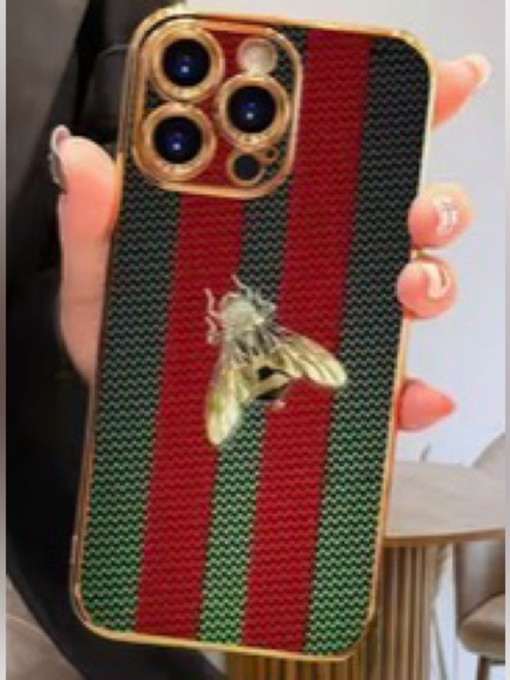 I Phone Case 13 pro max Gold Bee Accent NIP